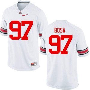 Men's Ohio State Buckeyes #97 Nick Bosa White Nike NCAA College Football Jersey Holiday LUB0044QU